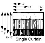 single curtain